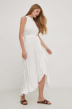 Answear Lab rochie culoarea alb, midi, evazati