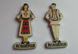 BQZ D1 - Magnet frigider - Tematica turism - Costume populare - Romania 2