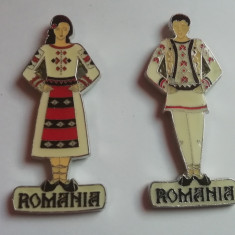 BQZ1 - Magnet frigider - Tematica turism - Costume populare - Romania 2