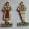 D1 - Magnet frigider - Tematica turism - Costume populare - Romania 2
