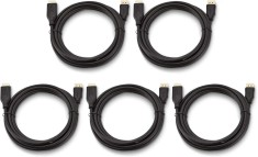 Set 5 cabluri HDMI tata HDMI tata, High Speed, 1.8m, 4K @ 60Hz, AWM, negru