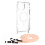 Cumpara ieftin Husa pentru iPhone 13 Pro Max, Techsuit Acrylic MagSafe Crossbody, Pink