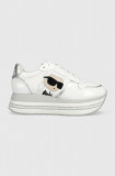 Karl Lagerfeld sneakers din piele VELOCITA MAX culoarea alb, KL64930N