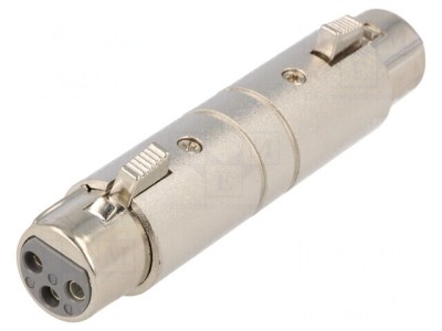 Adaptor XLR Feminin 3-Pin Argintiu foto