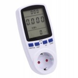 Priza cu contor consum energie afisaj digital, 16A, 3680W maxim, 999 kWh