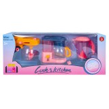 Set Bucatarie Jucarie: Mixer, Cafetiera, Blender - Electrocasnice pentru Copii, +3 Ani