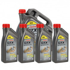 Set Ulei Motor Castrol GTX Ultraclean 10W-40 5L 15A4D4 + 4 Buc Ulei Motor Castrol GTX Ultraclean 10W-40 1L 15A4CF