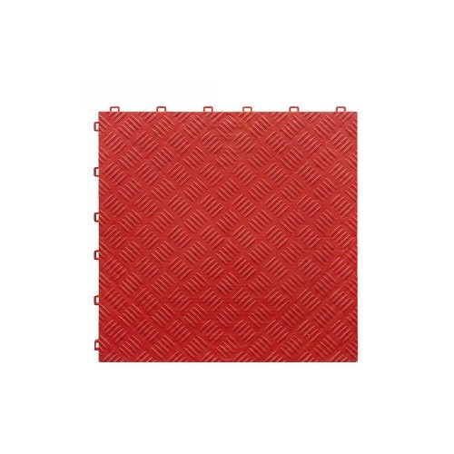 Pardoseala modulara plina PP 40x40x1.8cm garaj trafic intens Rosu Cod: PM10010