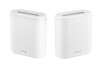 ASUS ExpertWiFi EBM68 (2PK) AX7800 Tri-Band WiFi 6 Mesh Router, 6 Antene Interne, Port 2.5Gbps, Business, Securitate Enterprise