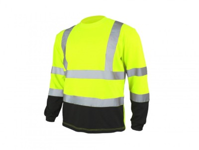 Bluza T-REF fluorescent galben cu dungi reflectorizante, marimea XXXL, Artmas ART703010 foto