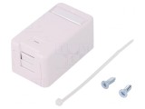 Soclu Carcasă RJ45 Keystone Albă, Logilink