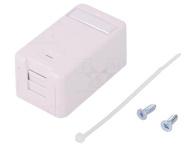 Soclu Carcasă RJ45 Keystone Albă