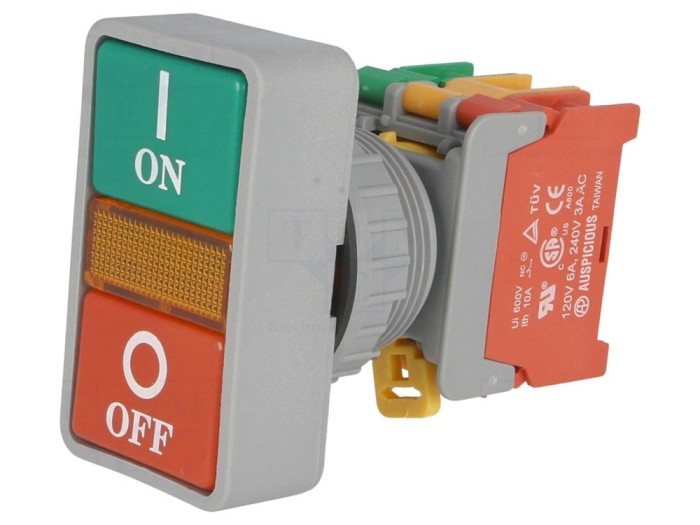 Comutator dublu 30mm IP65