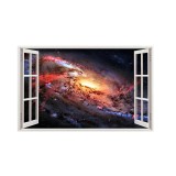 Autocolant decorativ, Fereastra, Planete, Multicolor, 83 cm, 20ST