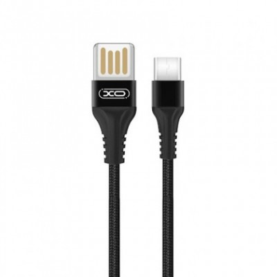 Cablu de date si Incarcare XO-NB118, USB - Type-C, 2.1A, 1m, Negru Blister foto