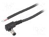 Cablu alimentare DC, cabluri, DC 5,5/2,1 mufa, negru, 1,5m, BQ CABLE - DC.CAB.4201.0150