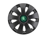 Cumpara ieftin Set 4 Capace Roti Autohelix MSA&reg; potrivite jantelor de 16 inch, pentru Skoda Verde model Aura Black