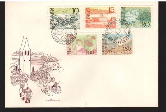 CPIB17021 INTREG POSTAL - FDC, LIECHNSTEIN, 1972