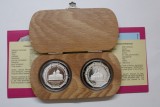 BNR - SET 2x500 LEI 2004 . MONUMENTE DE ARTA MEDIEVALA CRESTINA . Biserica M&acirc;năstirii Cotroceni si Biserica Sf. Trei Ierarhi din Iaşi .
