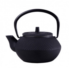 Ceainic Pufo din fonta cu infuzor, 600 ml, negru foto