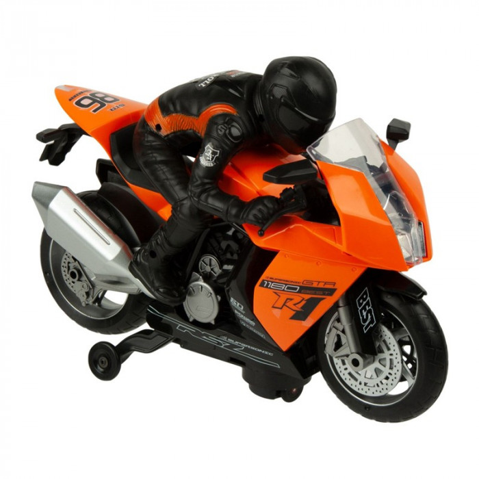 Motor cu pilot Autobike Orange Jersey, 3 ani+