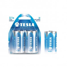 Baterie R20 / D, 1,5V, Capacity 5.0Ah, Tesla Blue + Zinc Carbon, 2 buc AutoDrive ProParts
