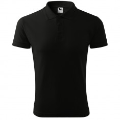 Tricou Polo Pique, barbati, negru foto