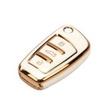 Cumpara ieftin Husa de protectie Premium pentru cheie AUDI tip briceag, compatibila cu A1, A3, A4, A6, A8, Q3, Q5, Q7, TT, Allroad, Material TPU Moale, Protectie Com