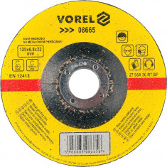 Disc abraziv pentru debitat metale 125x6.8x22 mm VOREL