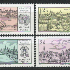 Ungaria 1971 Mi 2646/49 MNH - Expoziție de timbre BUDAPEST 71 (III)