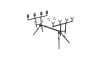 Rod Pod EAST SHARK Aluminiu, 4 Posturi, Ajustabil 72-114cm + 4 Senzori + 4 Swingere, Negru, Pescuit Crap