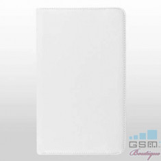 Husa Flip Cu Stand Samsung Galaxy Tab E 9,6 T560 T561 Si Rotatie 360 Grade Alba foto