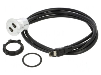 Cablu adaptor USB 2.0 pentru montare pe panou foto