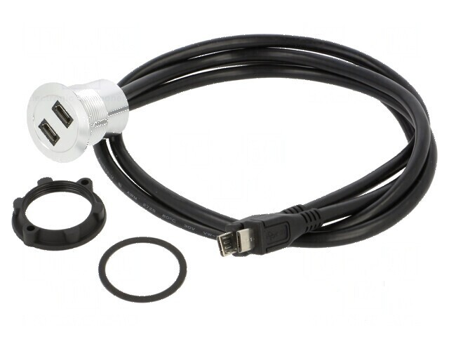 Cablu adaptor USB 2.0 pentru montare pe panou