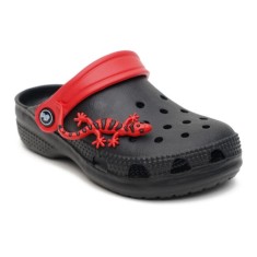 Saboti, clogs, pentru copii, spuma EVA, negru si rosu, marimea 22, Jose Amorales