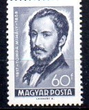 UNGARIA 1968, Aniversari, Mih&aacute;ly Tompa, scriitor, MNH, serie neuzata, Nestampilat