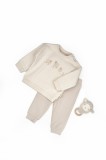Cumpara ieftin Set bluzita cu imprimeu si pantalon, Lamb, BabyCosy, 100%bumbac organic (Marime: 3-6 Luni)