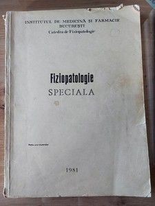 Fiziopatologie speciala pentru uzul studentilor foto