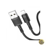 Cablu Date si Incarcare USB-A - Lightning HOCO X83 Victory 18W 1m Negru