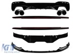 M Performance Design Design accesorii si difuzor cu tevi de esapament negre M5 potrivite pentru BMW Seria 5 G30 2017-2020 Performance AutoTuning