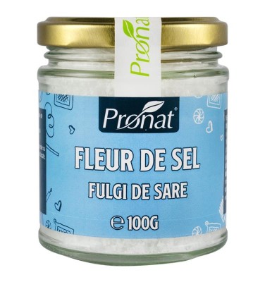 Fulgi de Sare Fleur de Sel 100 grame Pronat foto