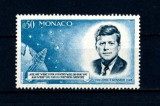Timbru Monaco 1964 - In Memoriam John F. Kennedy, Capsula Spațială Mercury, Citate Celebre (Mi. 789) - MNH -A101