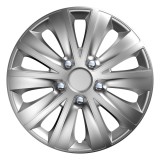 Capac roata auto Versaco Rapide NC 16 inch argintiu, pentru jante din otel, din ABS, montaj rapid, protectie impotriva murdariei si conditiilor meteo