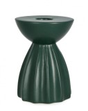 Sfesnic lumanare portelan verde Aulis 8x11 cm