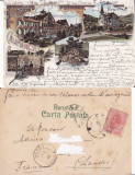 Calimanesti (Valcea) - litografie-rara, Circulata, Printata