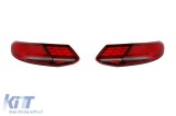 Tuning stopuri Full LED potrivite pentru Mercedes C-Class C205 coupe, A205 cabrio 2016-2021 cu baza rosie, stanga si dreapta Performance AutoTuning