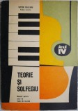 Teorie si solfegiu. Manual pentru anul IV licee de muzica &ndash; Victor Giuleanu (coperta putin uzata)