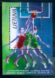 Lituania 1996 Sport Jocurile Olimpice Atlanta 96 colita nestampilata