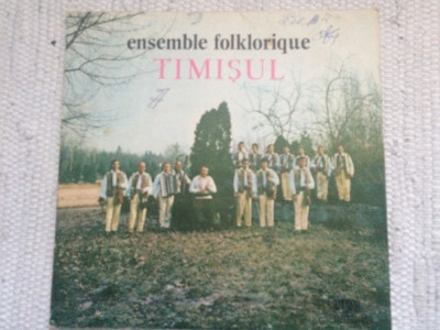 Ansamblului Timisul Ensemble Folklorique Orchestra disc vinyl lp muzica populara foto