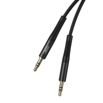 Cablu audio XO NB-R175A, mini jack 3.5 mm AUX, 1m, Negru foto